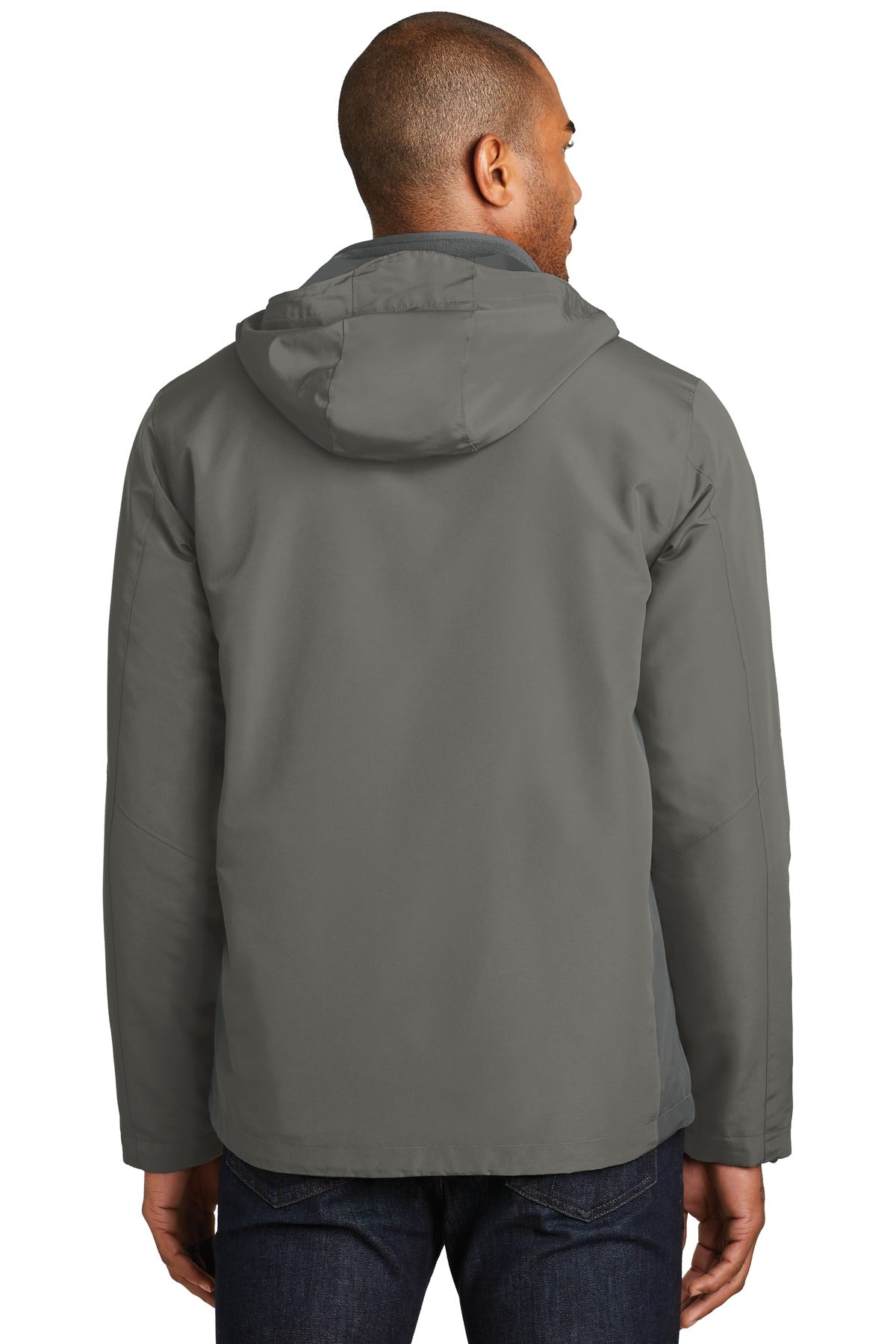 Custom Embroidered Port Authority Merge 3-in-1 Jacket. J338,Rogue Grey/ Grey Steel