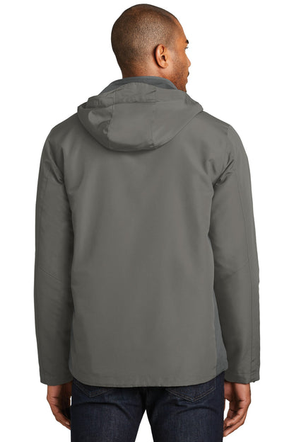 Custom Embroidered Port Authority Merge 3-in-1 Jacket. J338,Rogue Grey/ Grey Steel