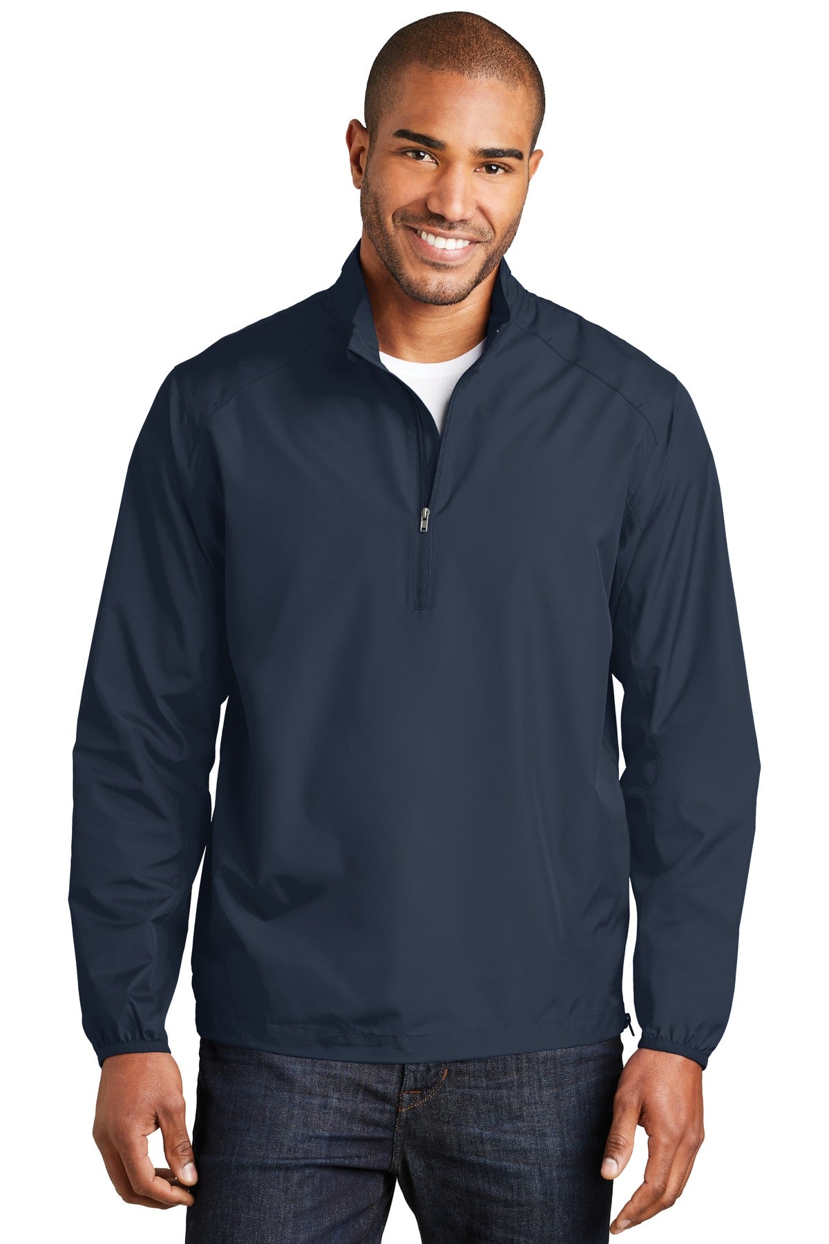 Custom Embroidered Port Authority Outerwear in Dress Blue Navy