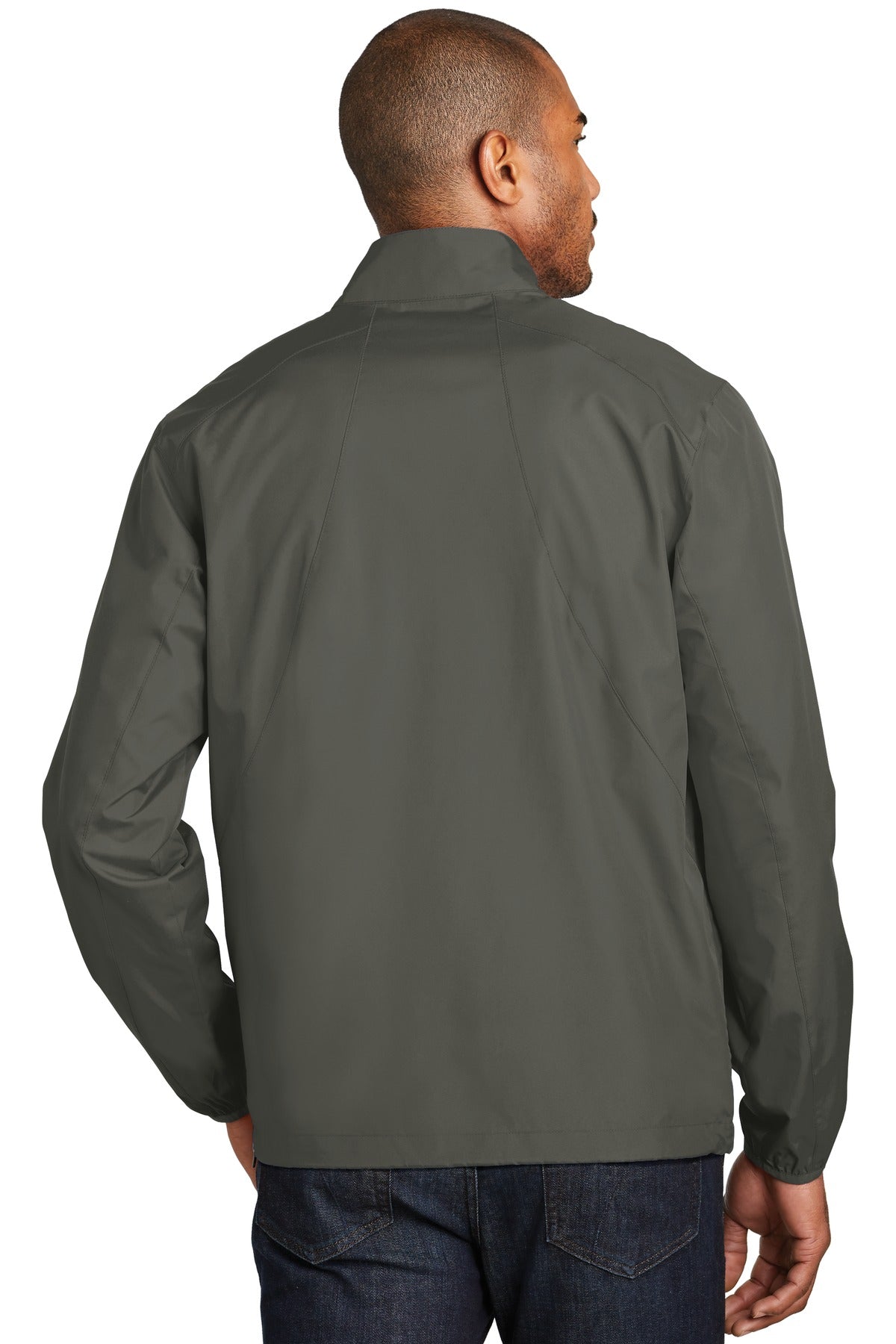 Custom Embroidered Port Authority Zephyr 1/2-Zip Pullover. J343,Grey Steel