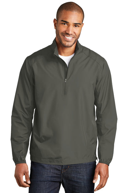 Custom Embroidered Port Authority Outerwear in Grey Steel