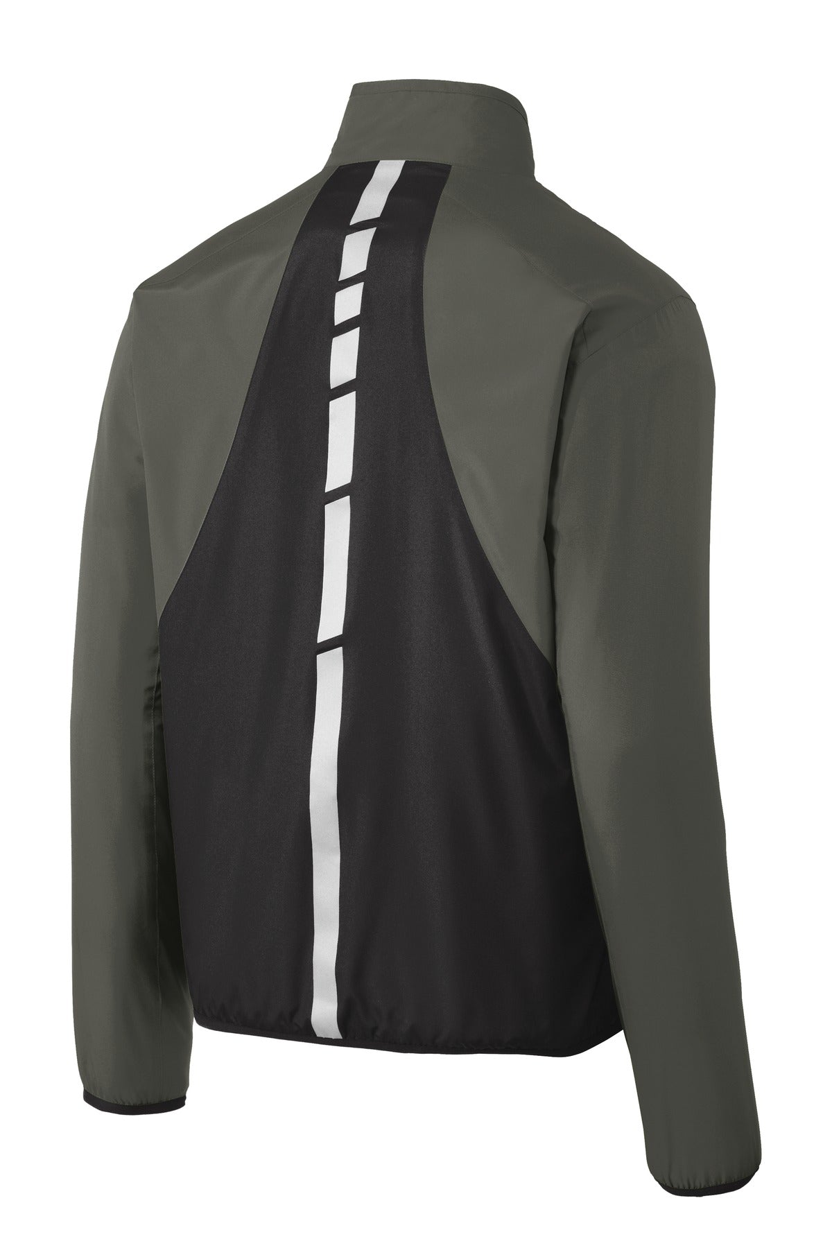 Custom Embroidered Port Authority Outerwear in Grey Steel/ Deep Black