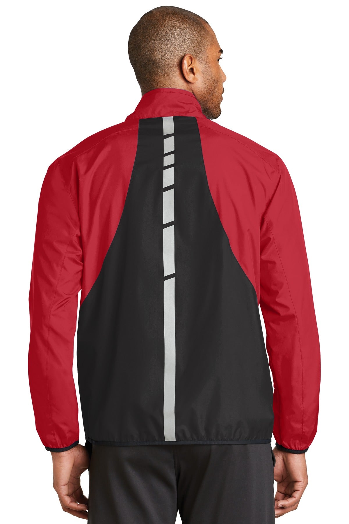 Custom Embroidered Port Authority Outerwear in Rich Red/ Deep Black