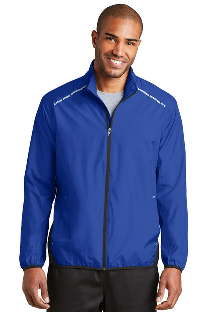Custom Embroidered Port Authority Outerwear in True Royal/ Deep Black