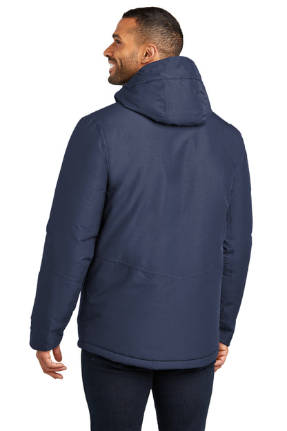 Custom Embroidered Port Authority Venture Waterproof Insulated Jacket J362,Dress Blue Navy