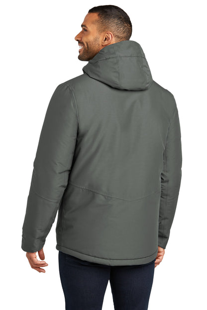 Custom Embroidered Port Authority Venture Waterproof Insulated Jacket J362,Grey Smoke