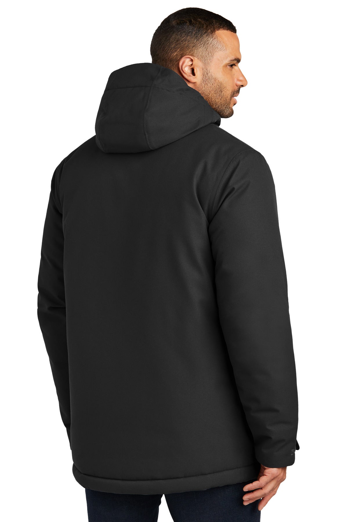 Custom Embroidered Port Authority Latitude Waterproof Heavyweight Parka J363,Deep Black
