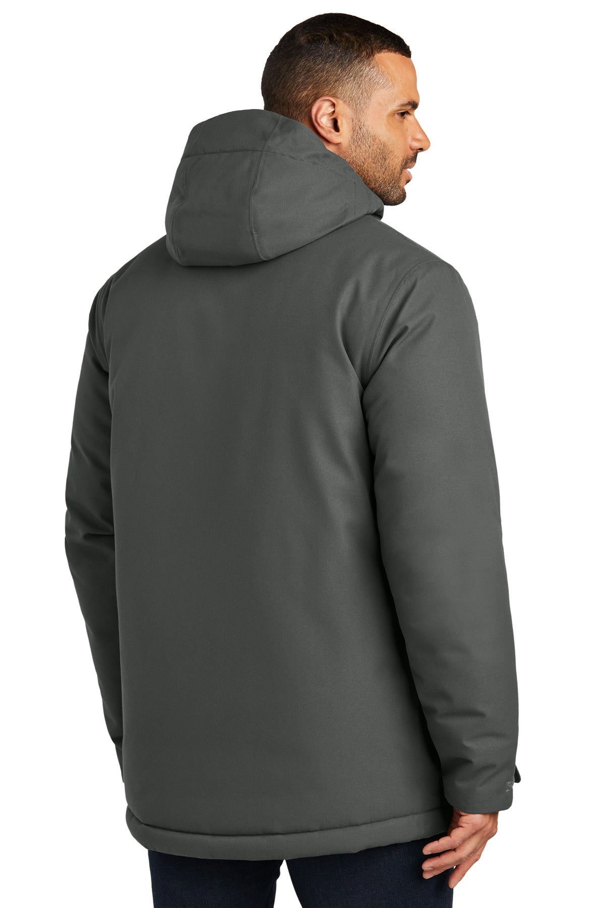 Custom Embroidered Port Authority Latitude Waterproof Heavyweight Parka J363,Grey Smoke