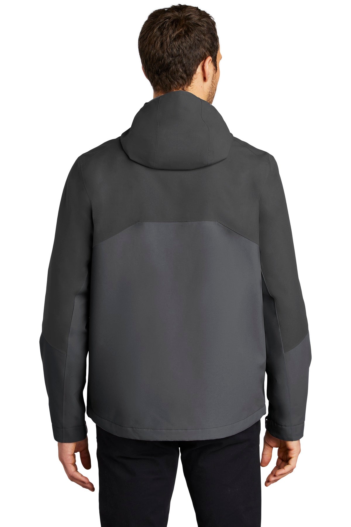 Custom Embroidered Port Authority  Tech Rain Jacket J406,Storm Grey/ Shadow Grey
