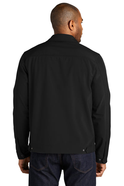 Custom Embroidered Port Authority Mechanic Soft Shell Jacket J417,Black
