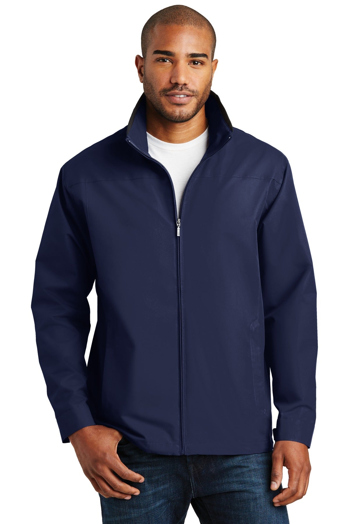 Custom Embroidered Port Authority Outerwear in True Navy