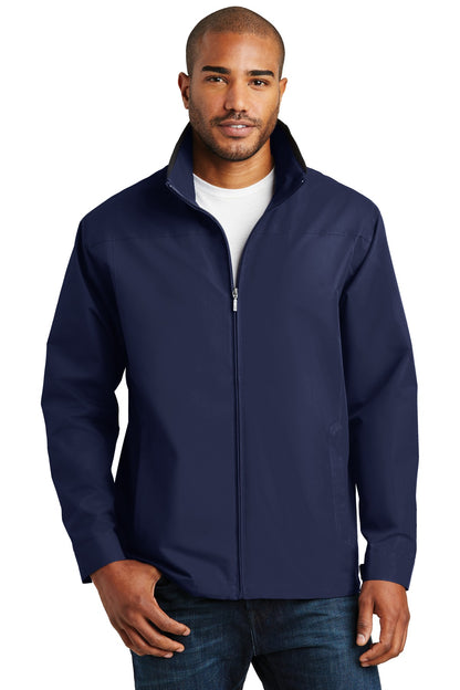 Custom Embroidered Port Authority Outerwear in True Navy