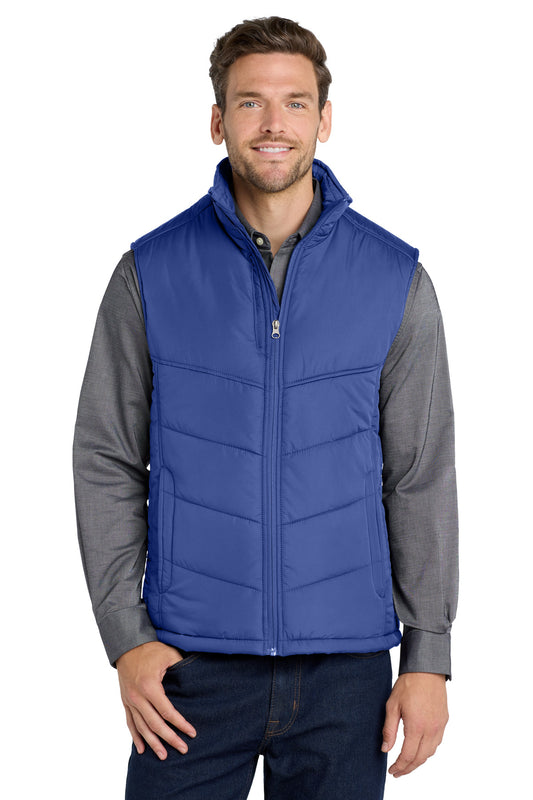 Custom Embroidered Port Authority Outerwear in Mediterranean Blue
