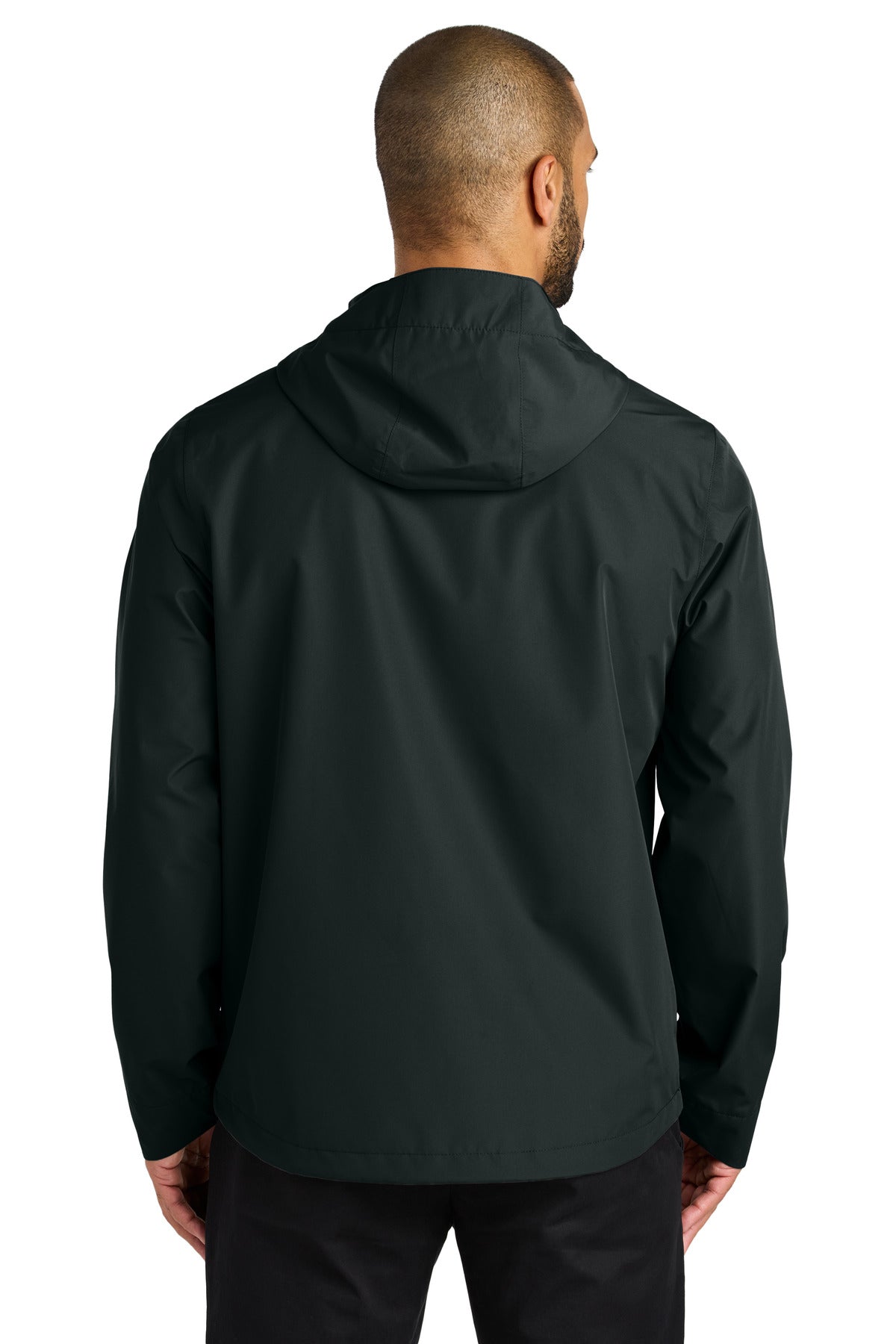 Custom Embroidered Port Authority C-FREE Rain Jacket J714,Deep Black