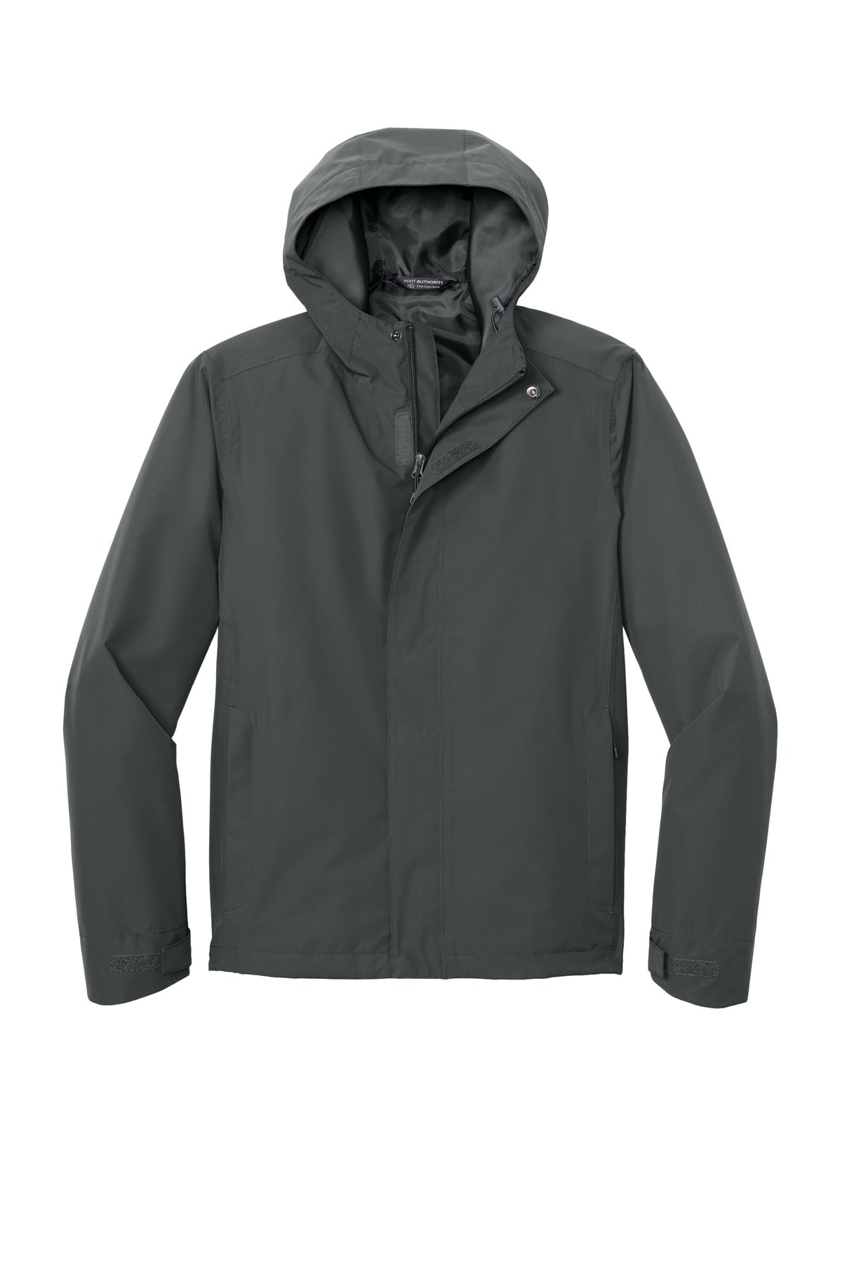 Custom Embroidered Port Authority Outerwear in Grey Steel