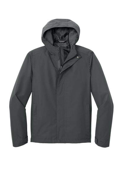 Custom Embroidered Port Authority Outerwear in Grey Steel