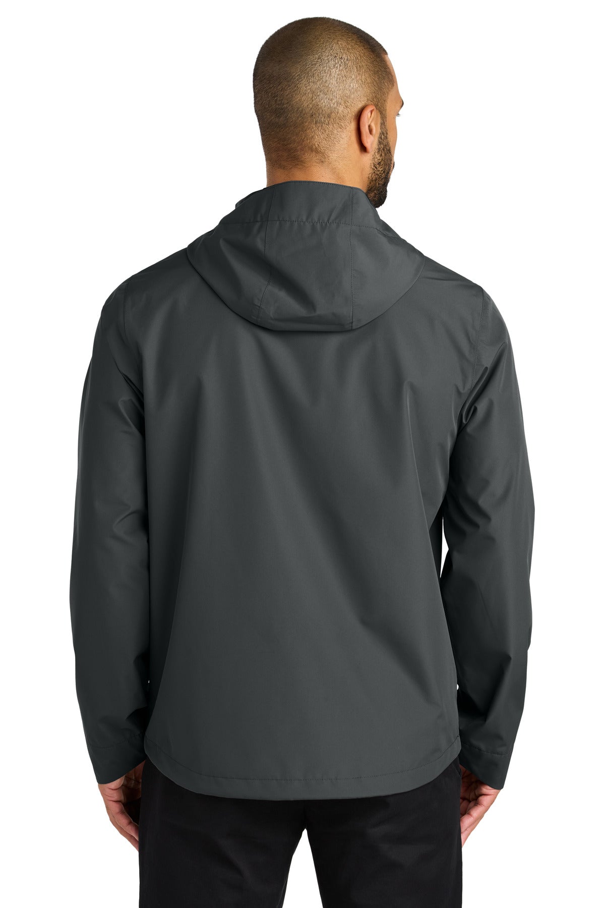 Custom Embroidered Port Authority C-FREE Rain Jacket J714,Grey Steel