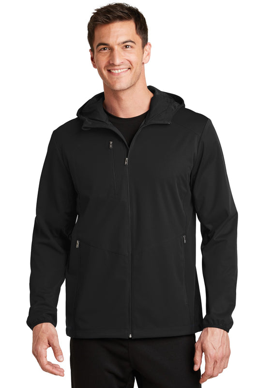 Custom Embroidered Port Authority Outerwear in Deep Black