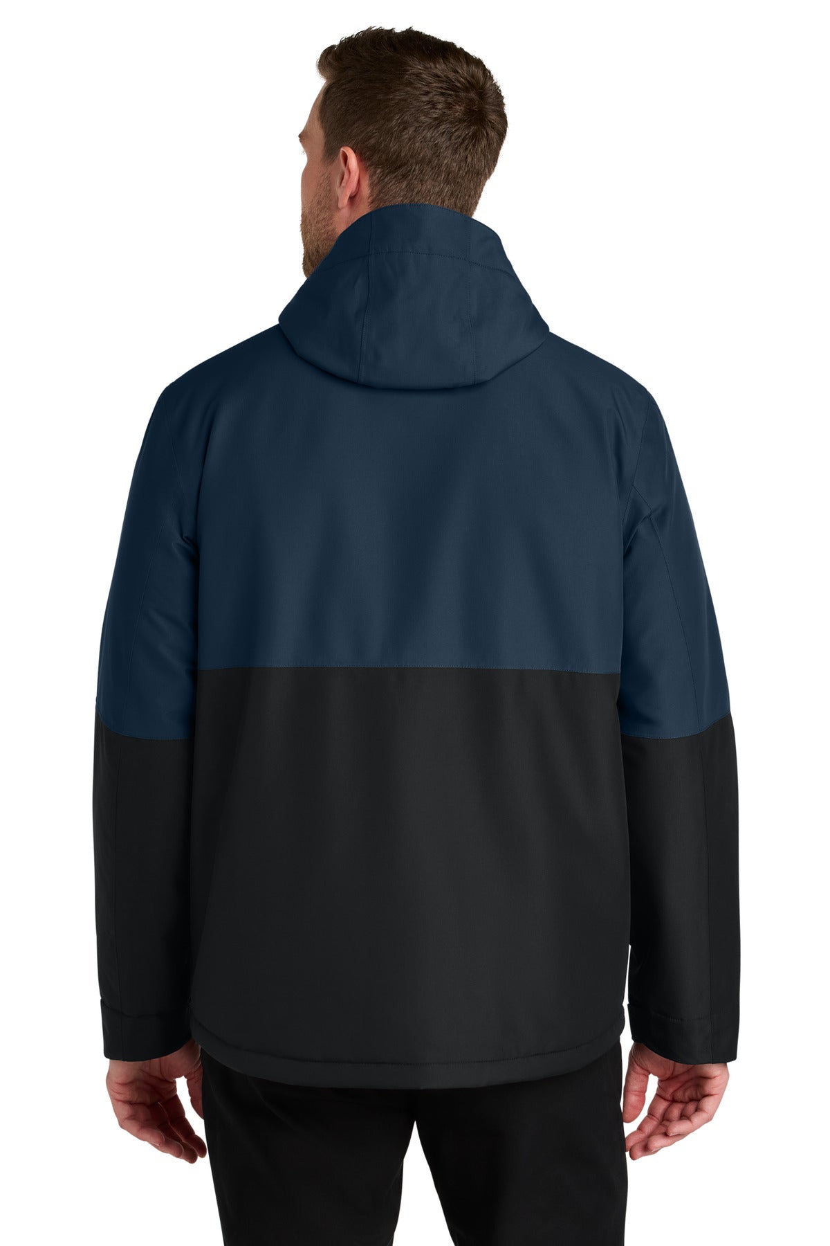 Custom Embroidered Port Authority Outerwear in Dress Blue Navy/ Deep Black
