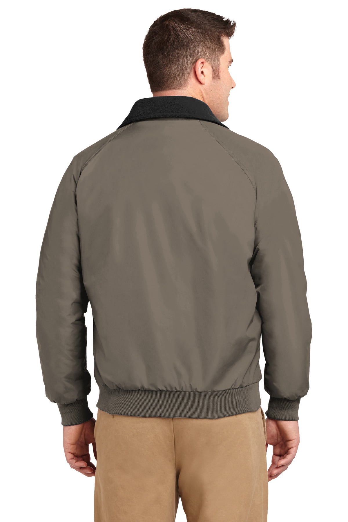 Custom Embroidered Port Authority Challenger Jacket. J754,Khaki/ True Black