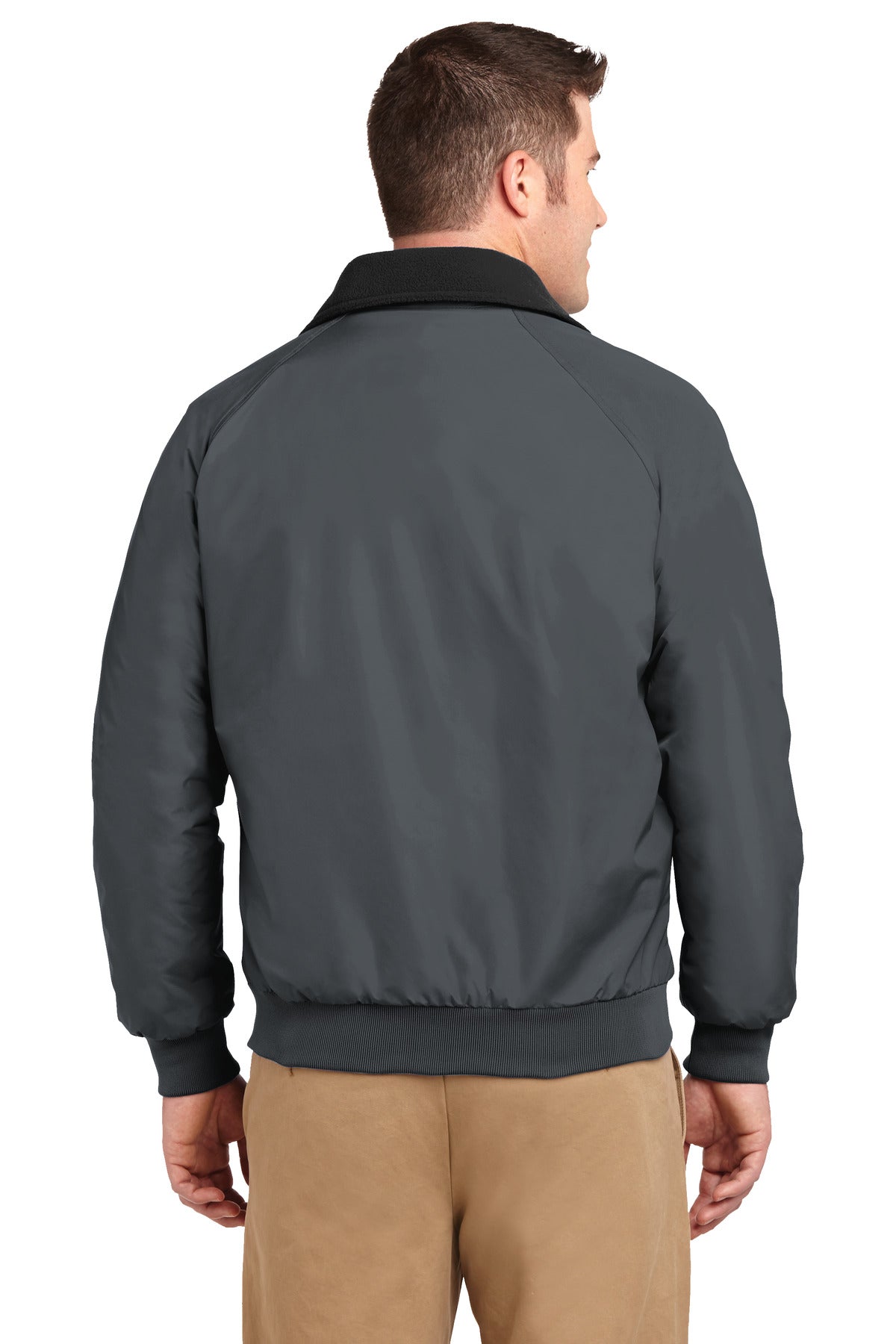 Custom Embroidered Port Authority Challenger Jacket. J754,Steel Grey/ True Black