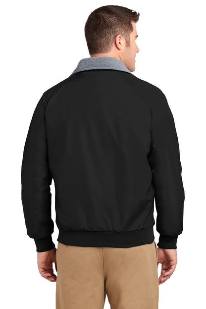 Custom Embroidered Port Authority Challenger Jacket. J754,True Black/ Grey Heather