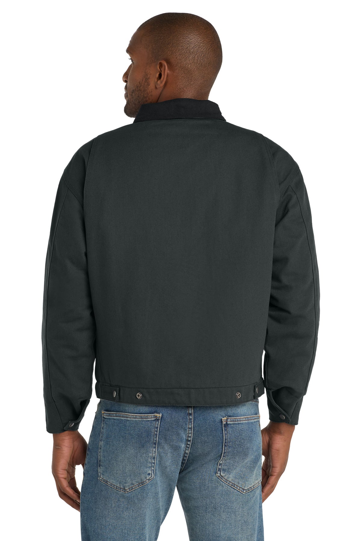 Custom Embroidered CornerStone - Duck Cloth Work Jacket.  J763,Charcoal