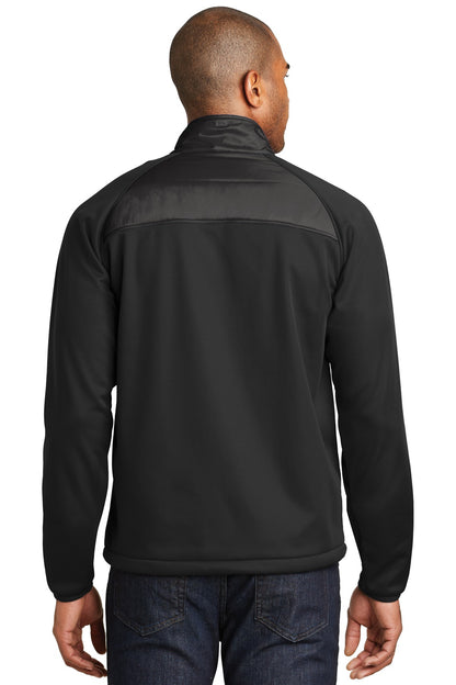 Custom Embroidered Port Authority Hybrid Soft Shell Jacket. J787,Deep Black