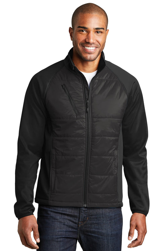 Custom Embroidered Port Authority Outerwear in Deep Black