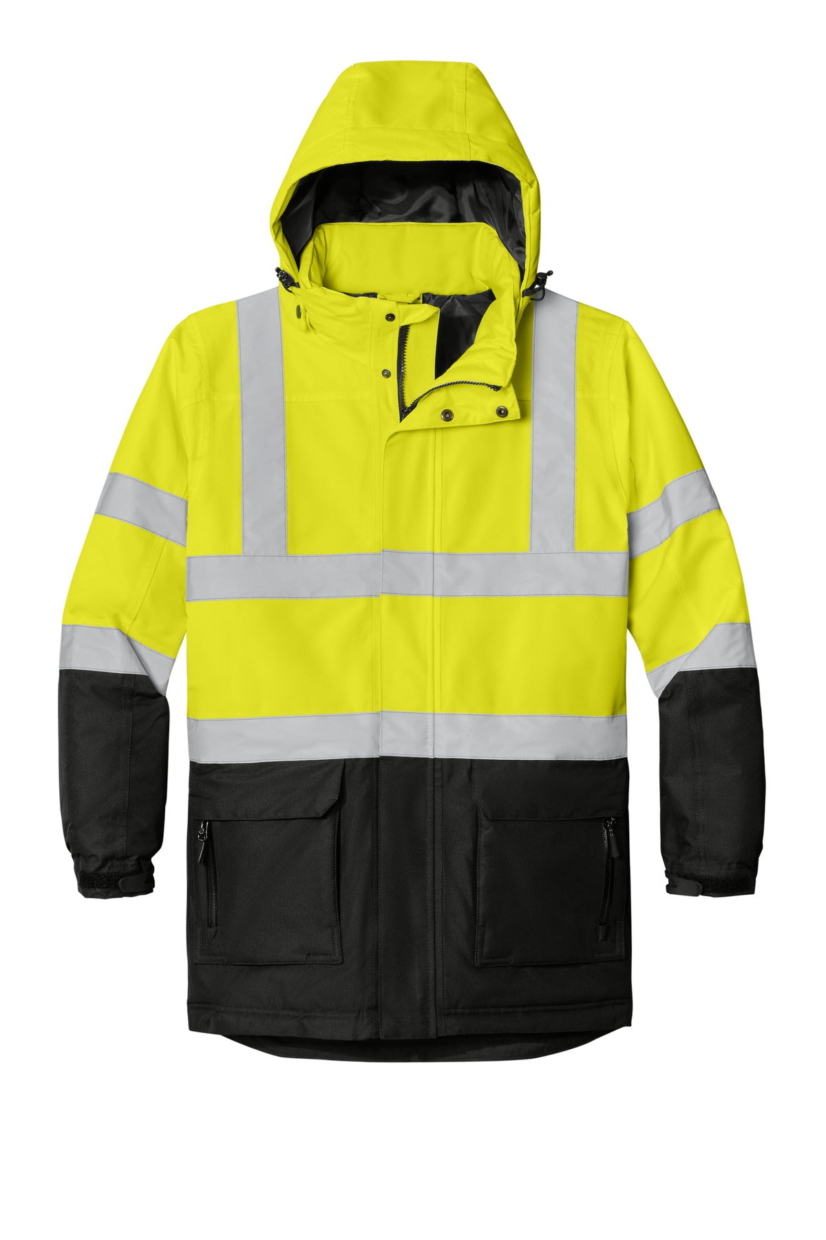 Custom Embroidered Port Authority Outerwear in Safety Yellow/ Black