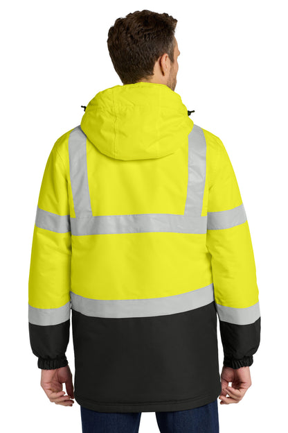 Custom Embroidered Port Authority Outerwear in Safety Yellow/ Black