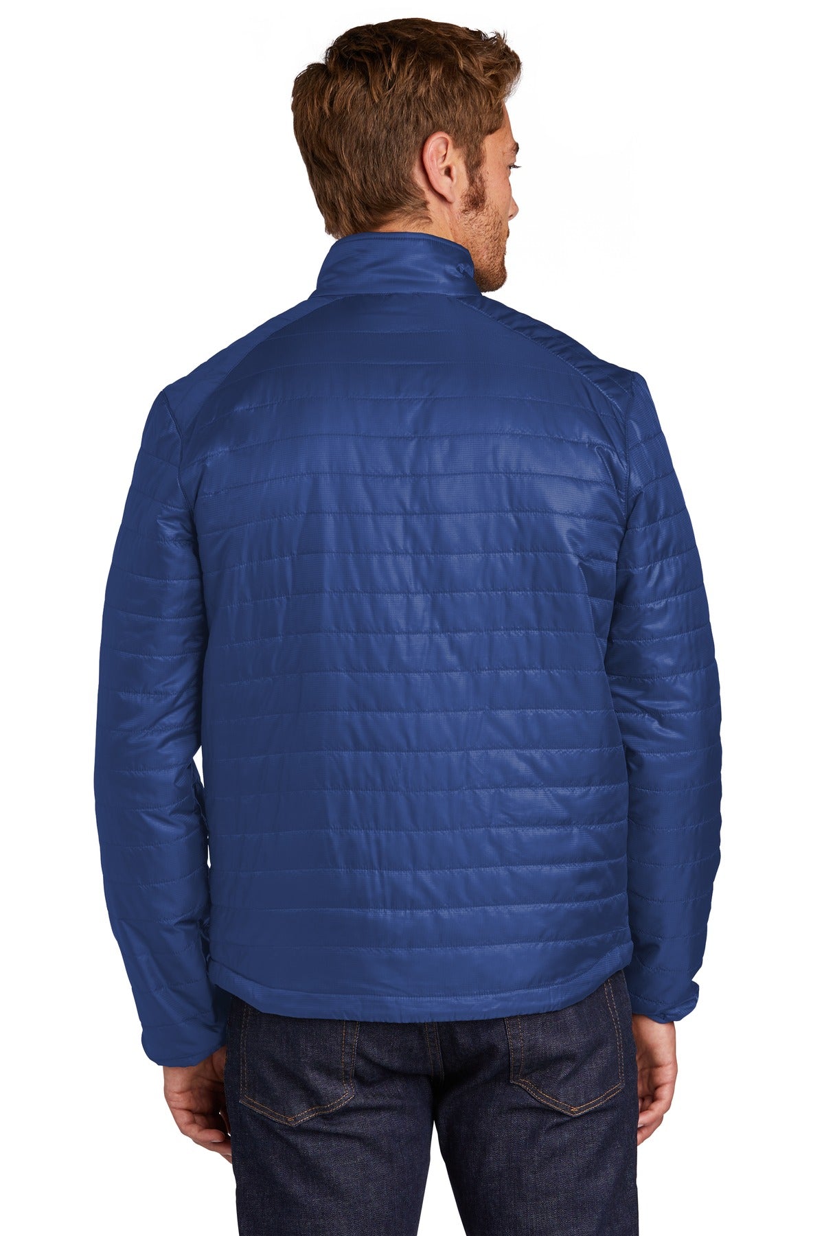 Custom Embroidered Port Authority  Packable Puffy Jacket J850,Cobalt Blue