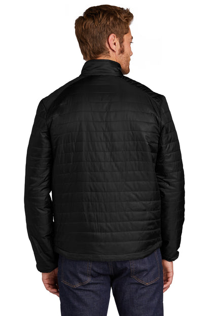 Custom Embroidered Port Authority  Packable Puffy Jacket J850,Deep Black