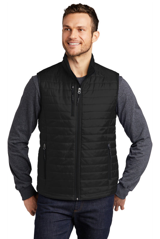 Custom Embroidered Port Authority Outerwear in Deep Black