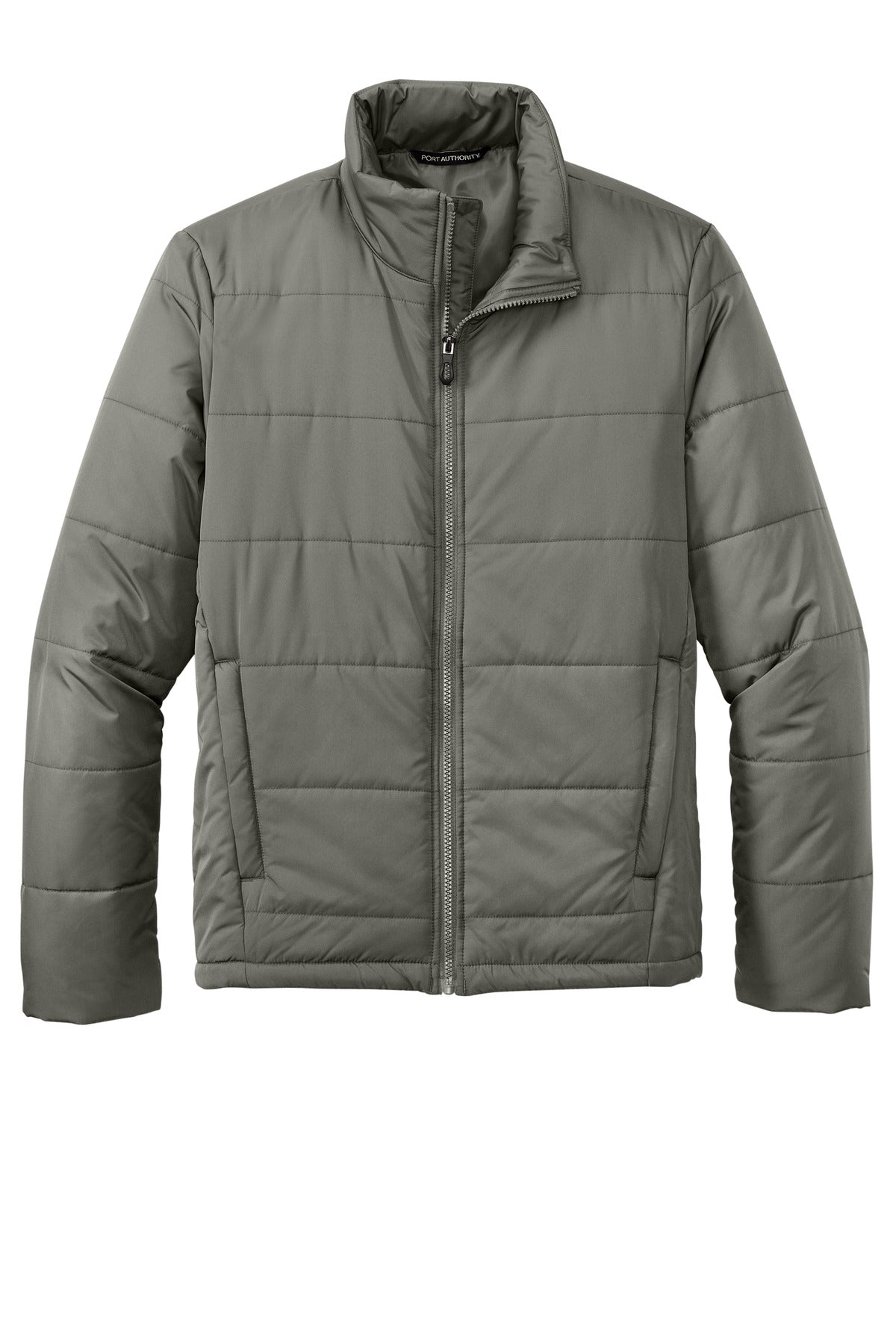 Custom Embroidered Port Authority Outerwear in Shadow Grey