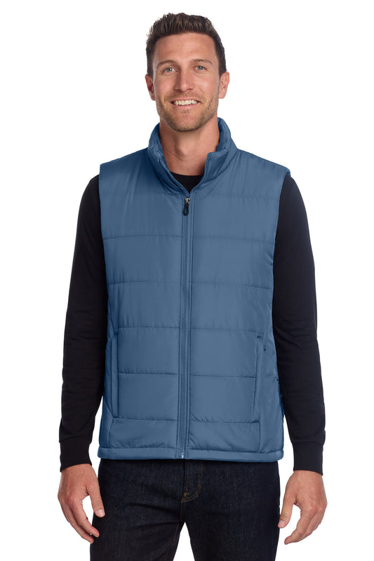 Custom Embroidered Port Authority Outerwear in Dusk Blue