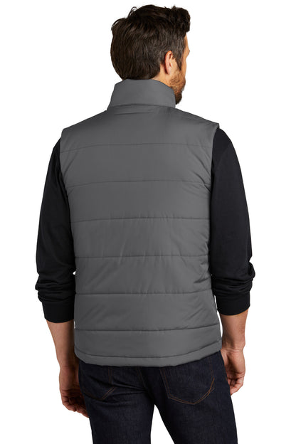 Custom Embroidered Port Authority Puffer Vest J853,Shadow Grey