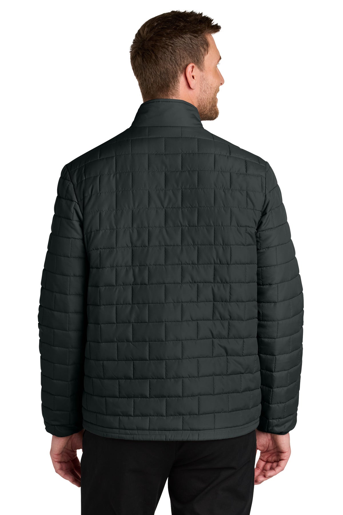 Custom Embroidered Port Authority Outerwear in Deep Black