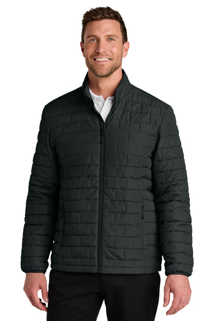 Custom Embroidered Port Authority Outerwear in Deep Black