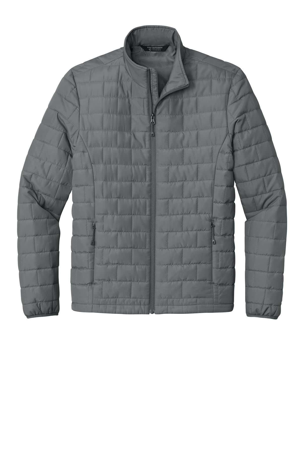 Custom Embroidered Port Authority Outerwear in Smoke Grey
