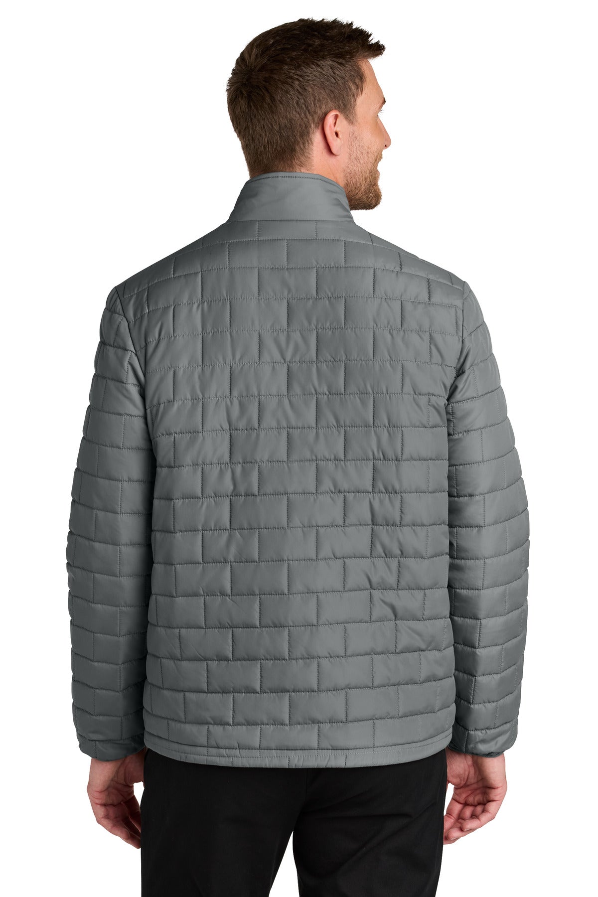 Custom Embroidered Port Authority Outerwear in Smoke Grey