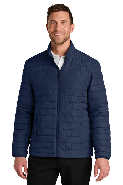Custom Embroidered Port Authority Outerwear in True Navy