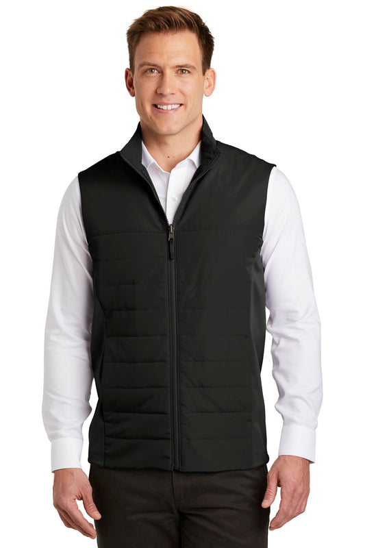 Custom Embroidered Port Authority Outerwear in Deep Black