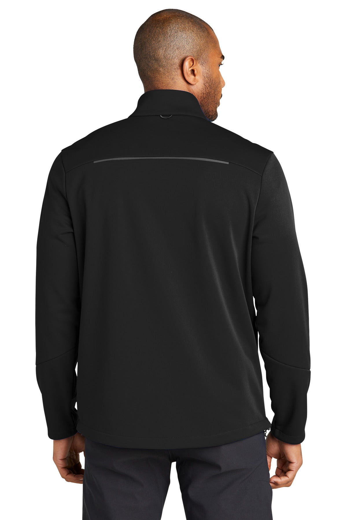 Custom Embroidered Port Authority Collective Tech Soft Shell Jacket J921,Deep Black