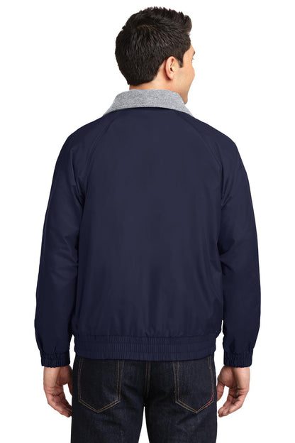 Custom Embroidered Port Authority Competitor Jacket. JP54,True Navy/ Grey Heather