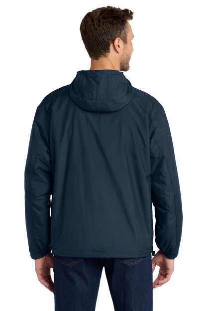 Custom Embroidered Port Authority Team Jacket.  JP56,Bright Navy/ Light Oxford