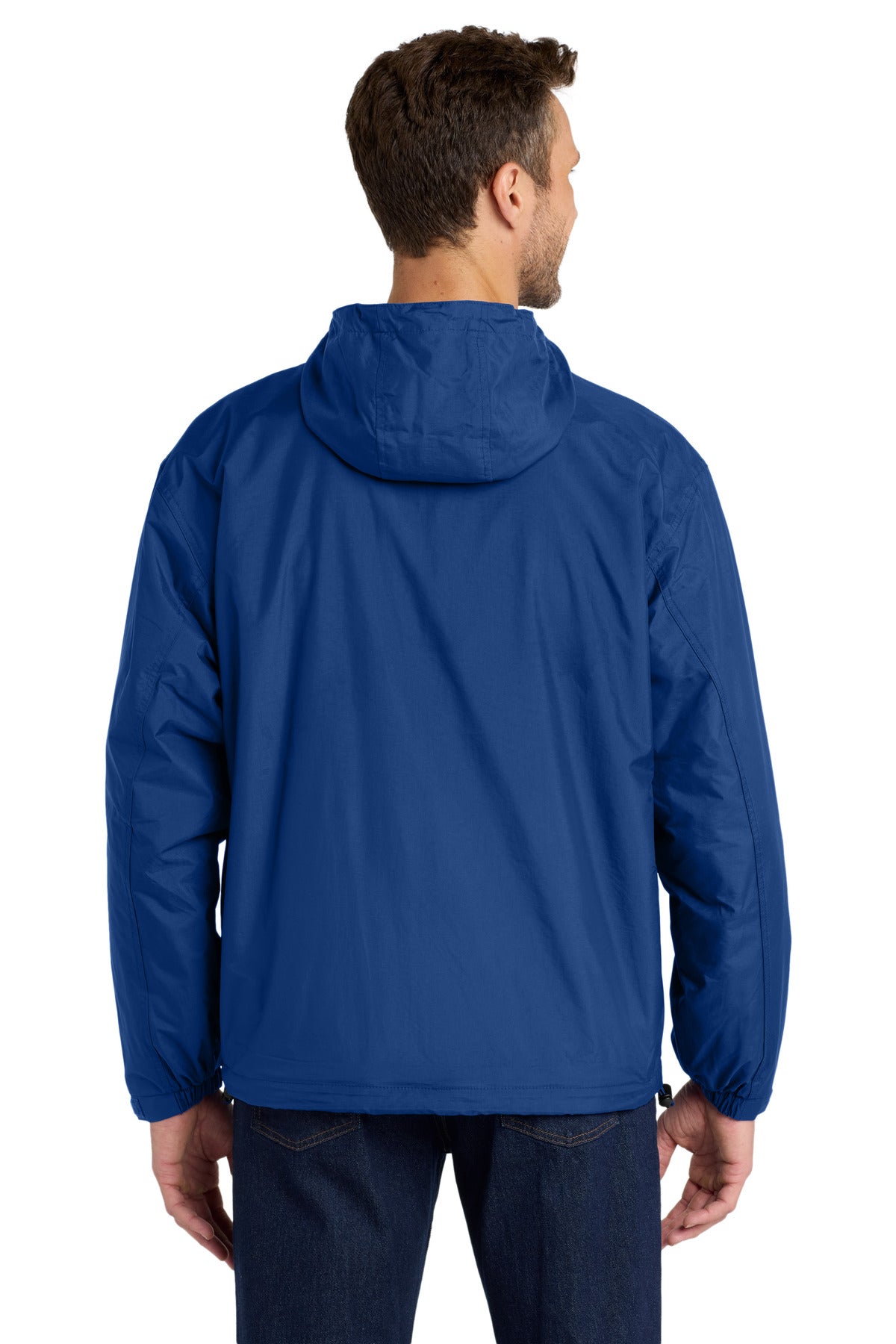 Custom Embroidered Port Authority Team Jacket.  JP56,Royal/ Light Oxford