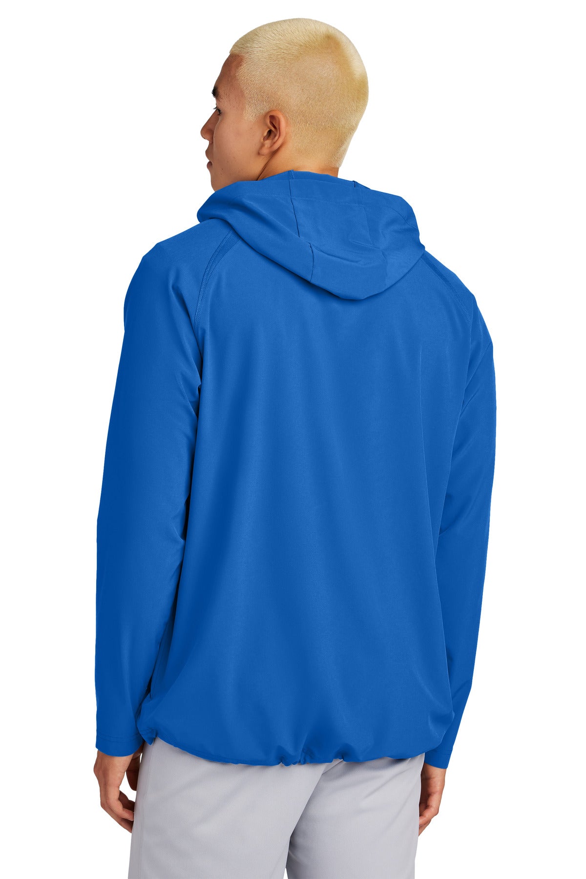 Custom Embroidered Sport-Tek Repeat 1/2-Zip Long Sleeve Hooded Jacket JST488,True Royal