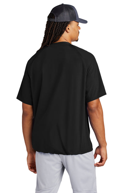 Custom Embroidered Sport-Tek Repeat 1/2-Zip Short Sleeve Jacket JST489,Black