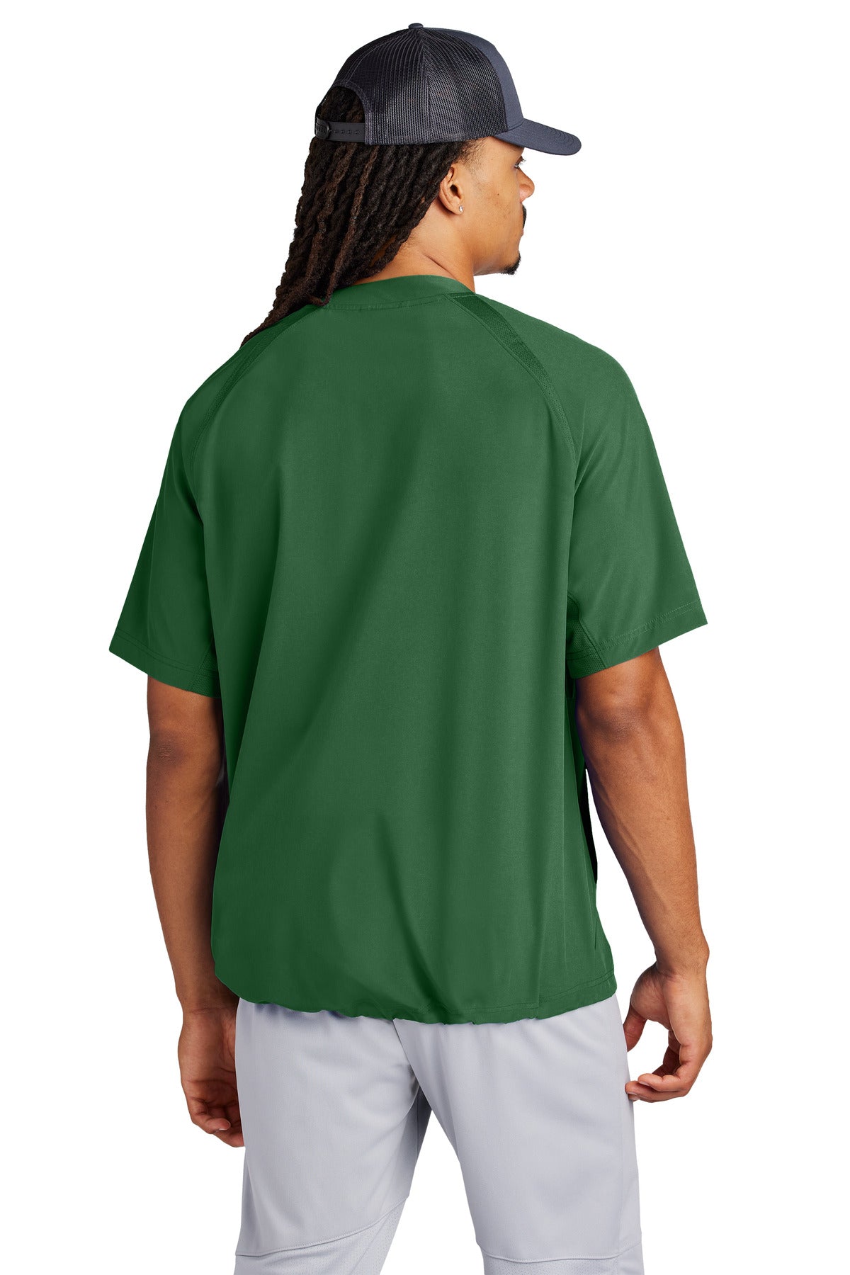 Custom Embroidered Sport-Tek Repeat 1/2-Zip Short Sleeve Jacket JST489,Forest Green